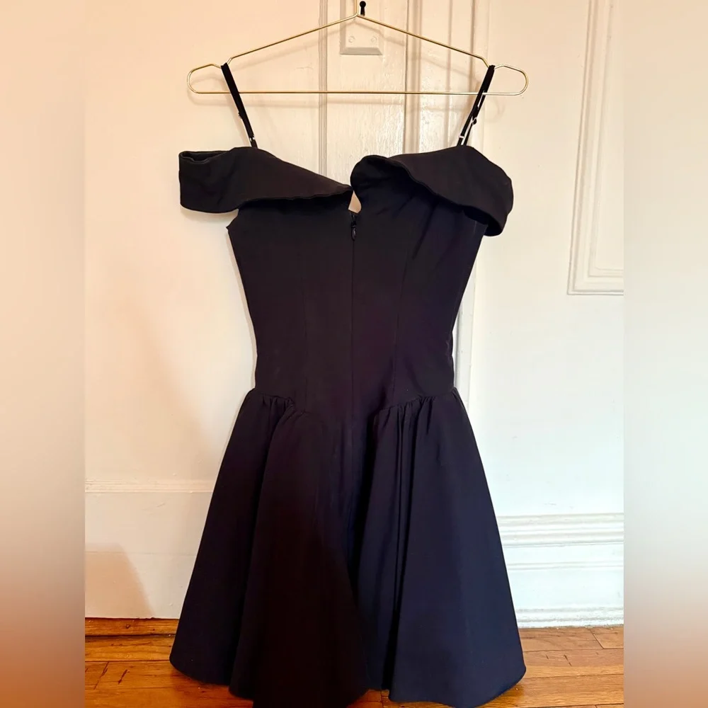 House of CB Black Off-Shoulder Fit & Flare Mini Dress - Picture 5 of 8